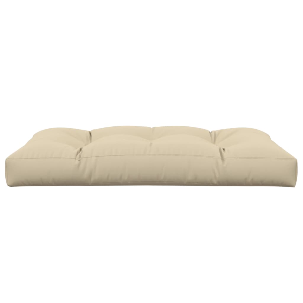 vidaXL Pallet Sofa Cushion Beige 47.2"x31.5"x3.9"