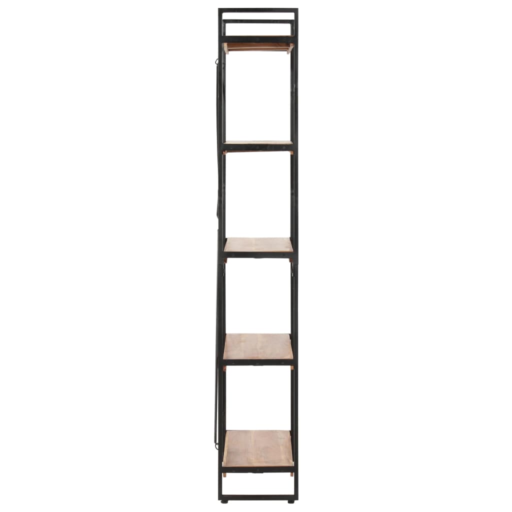 vidaXL 5-Tier Bookcase 35.4"x11.8"x70.9" Solid Acacia Wood