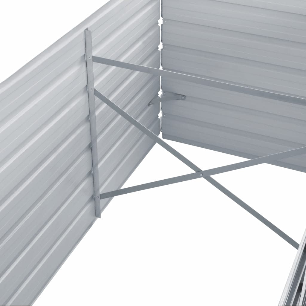 vidaXL Gabion Raised Bed Galvanized Steel 177.2x35.4x39.4