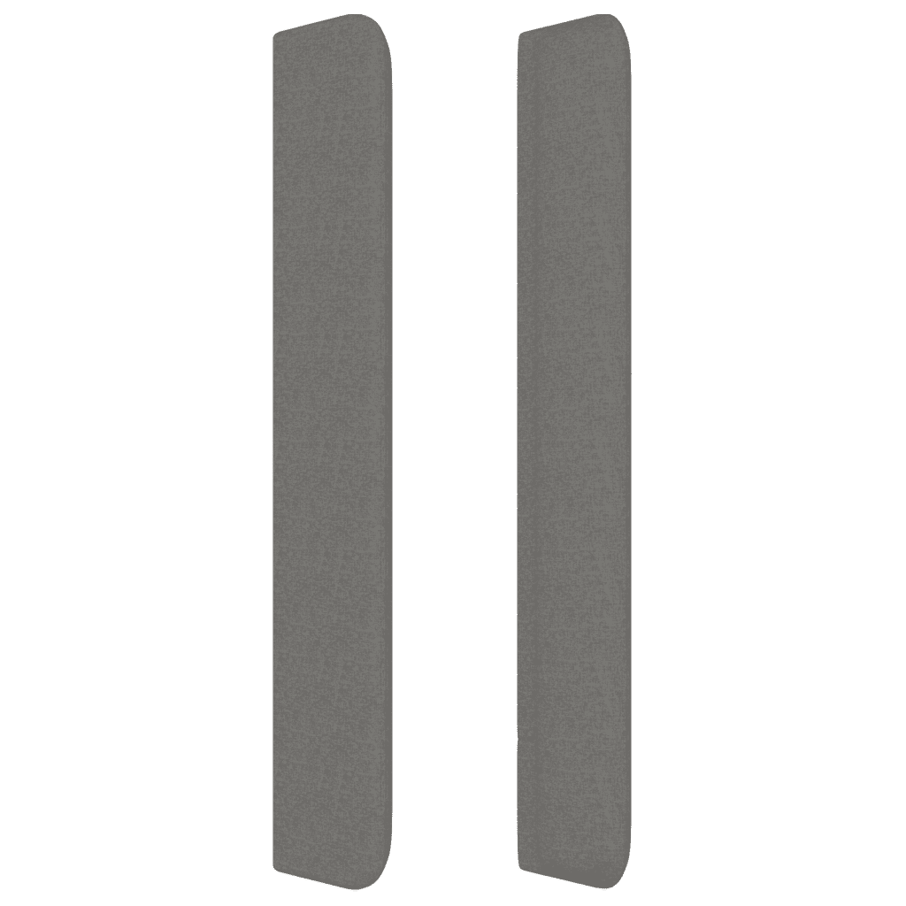 vidaXL LED Headboard Dark Gray 40.6"x6.3"x46.5"/50.4" Fabric