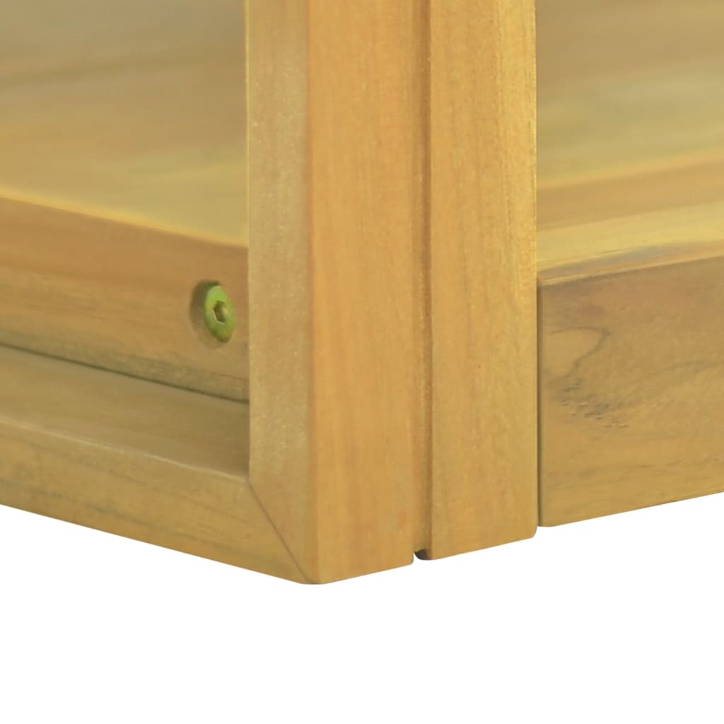 vidaXL Wall-mounted Bathroom Cabinet 35.4"x17.7"x13.8" Solid Wood Teak