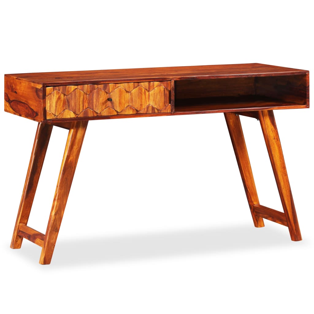 vidaXL Writing Table Solid Sheesham Wood 46.5"x19.7"x30"