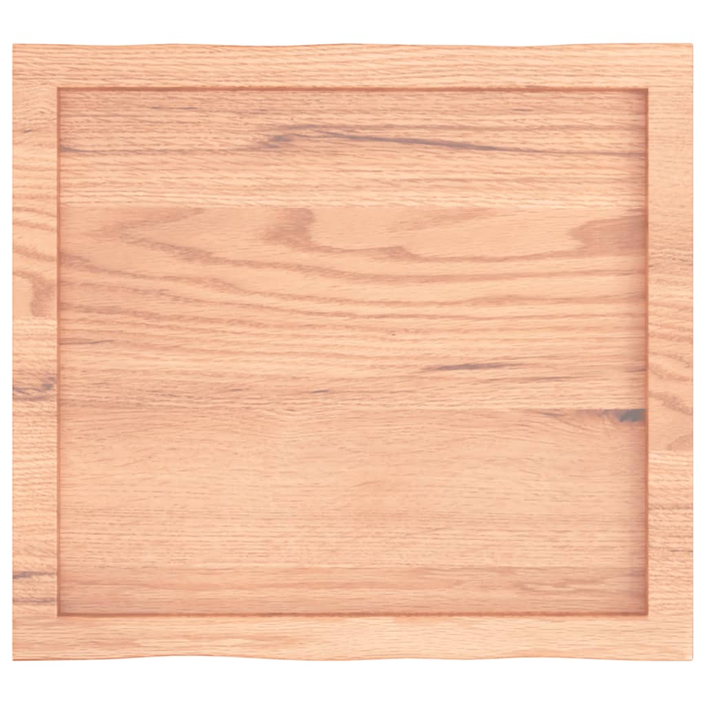 vidaXL Table Top Light Brown 23.6"x19.7"x(0.8"-1.6") Treated Solid Wood Live Edge