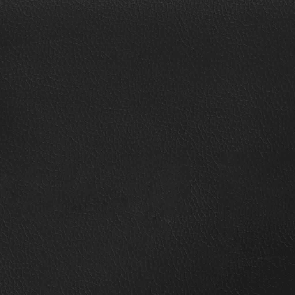 vidaXL Footstool Black 27.6"x21.7"x16.1" Faux Leather