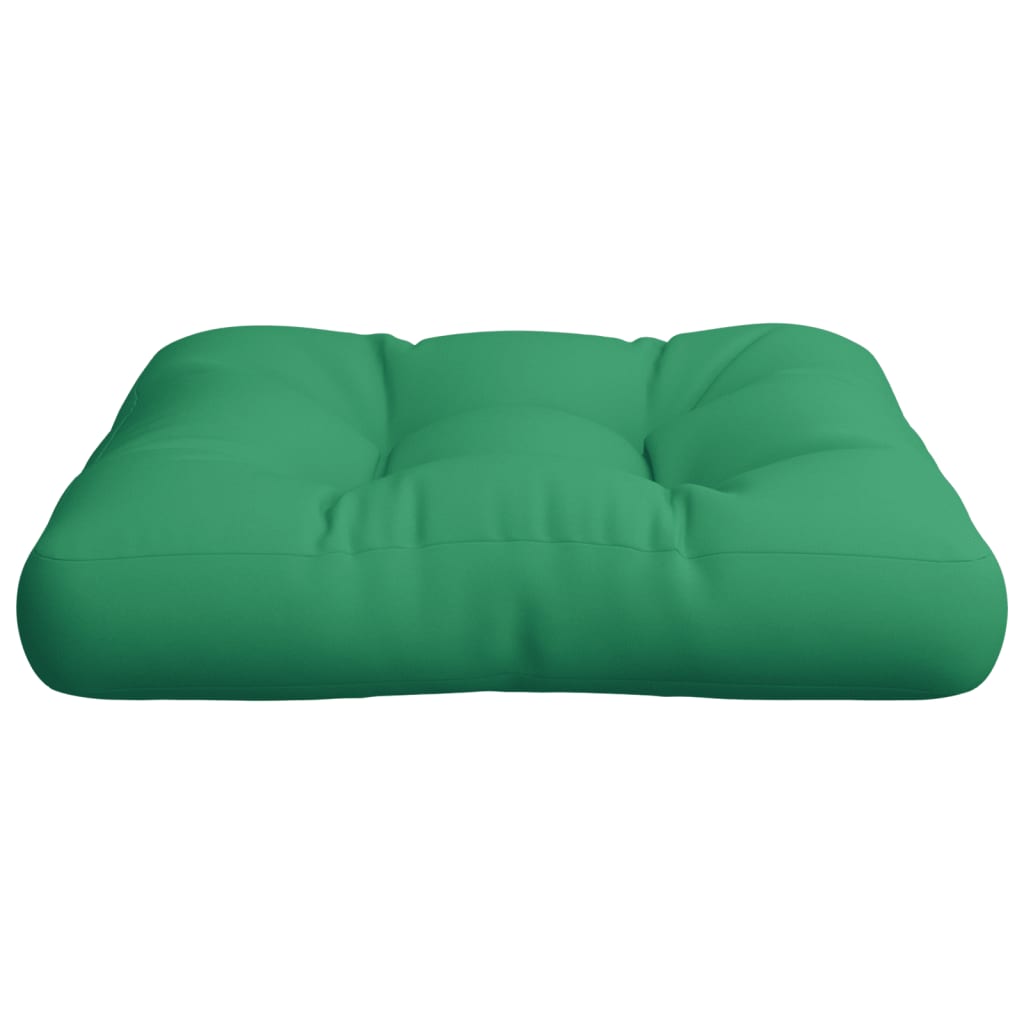 vidaXL Pallet Cushion Green 22.8"x22.8"x3.9" Fabric