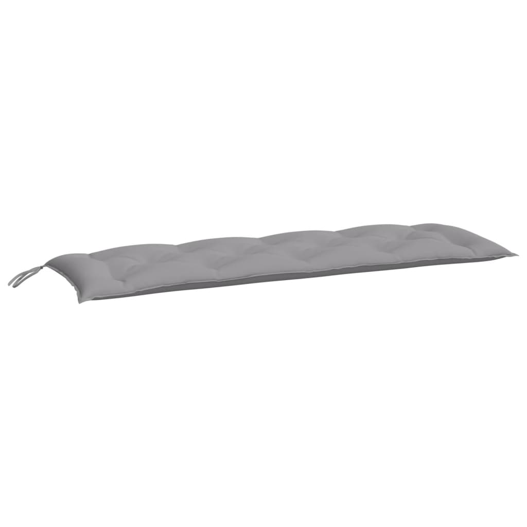 vidaXL Garden Bench Cushion Gray 59.1"x19.7"x2.8" Oxford Fabric