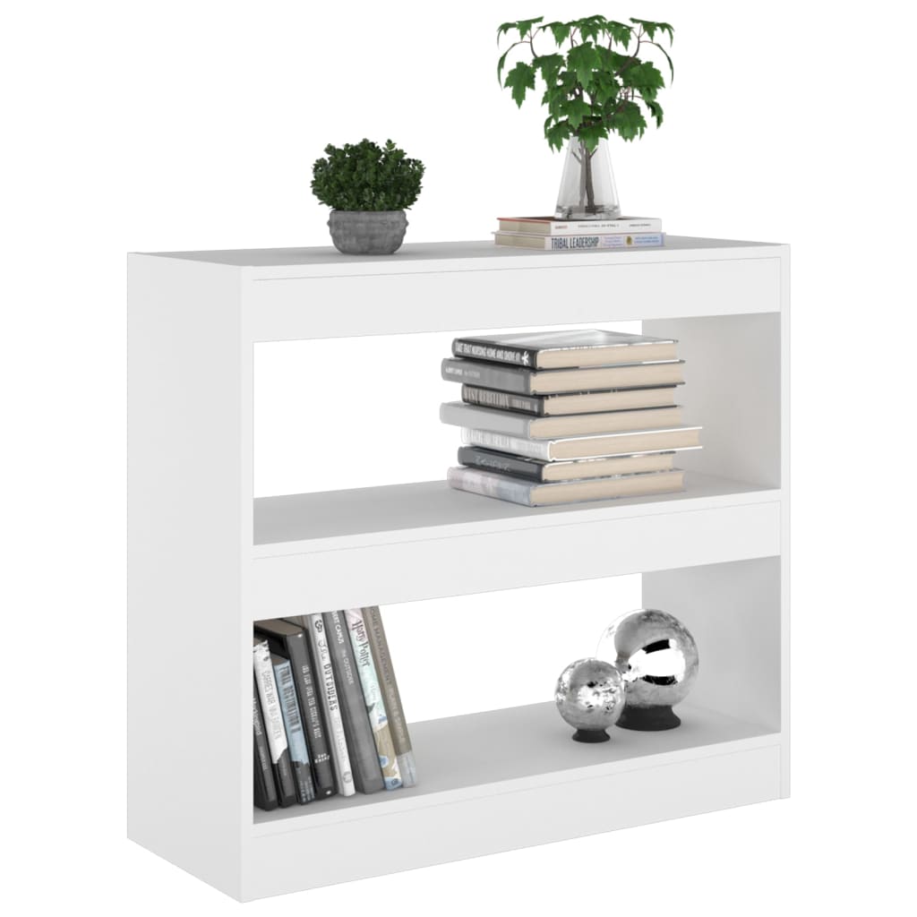 vidaXL Book Cabinet/Room Divider White 31.5"x11.8"x28.3"