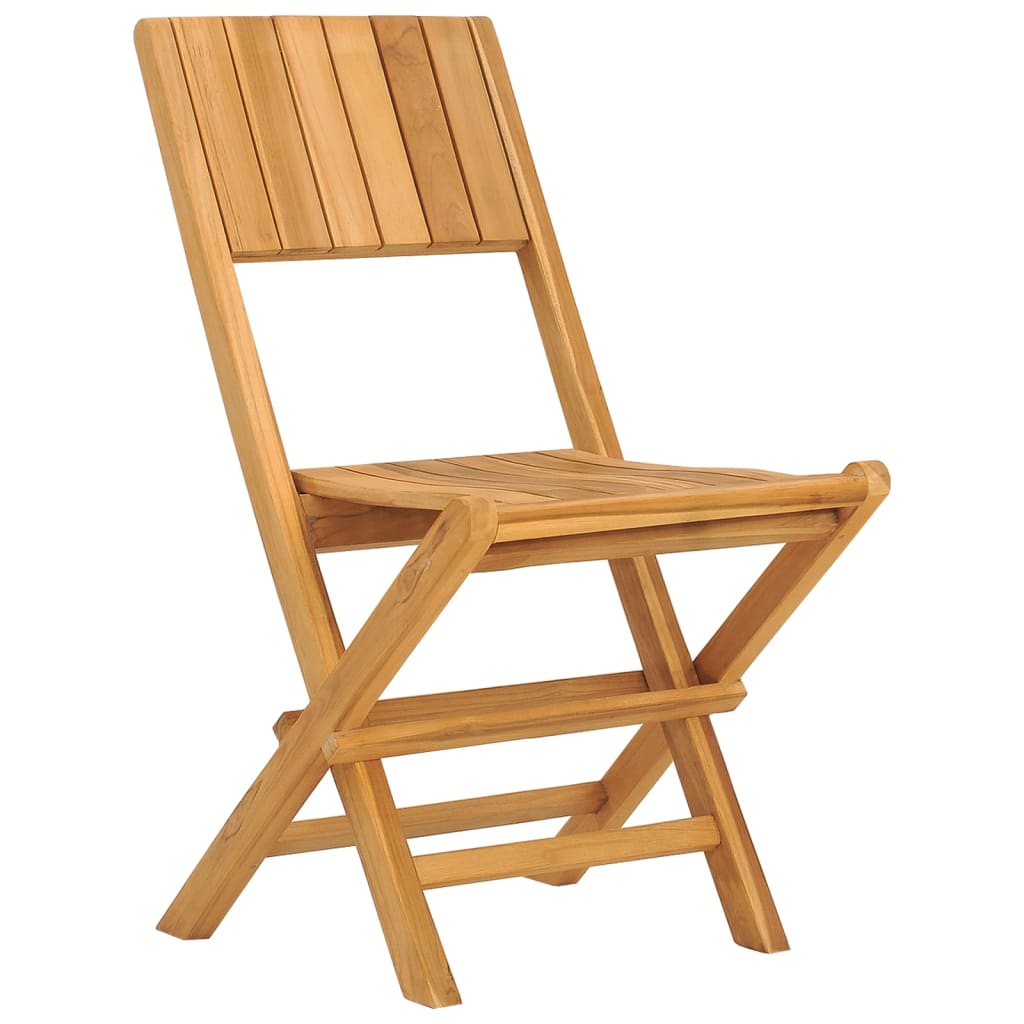 vidaXL Folding Patio Chairs 6 pcs 18.5"x24"x35.4" Solid Wood Teak