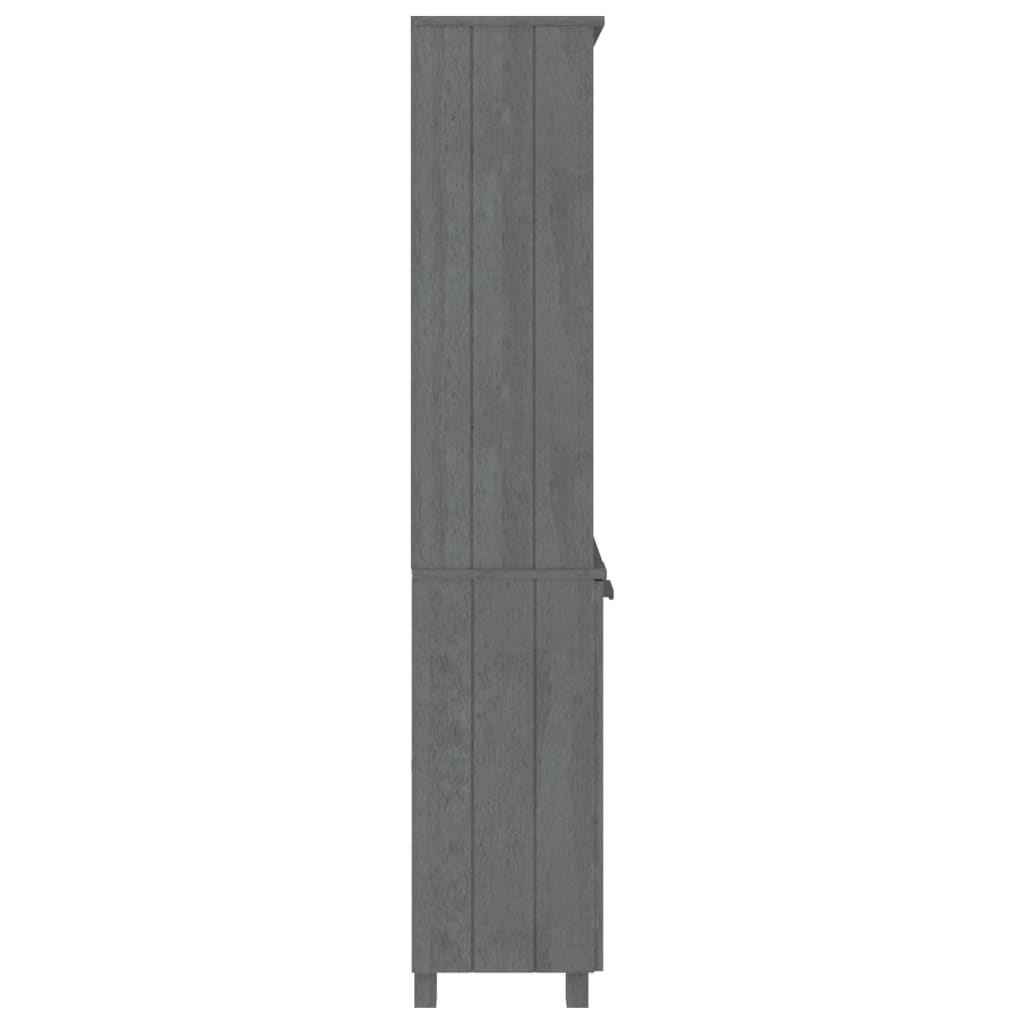 vidaXL Highboard HAMAR Solid Wood Pine Dark Gray