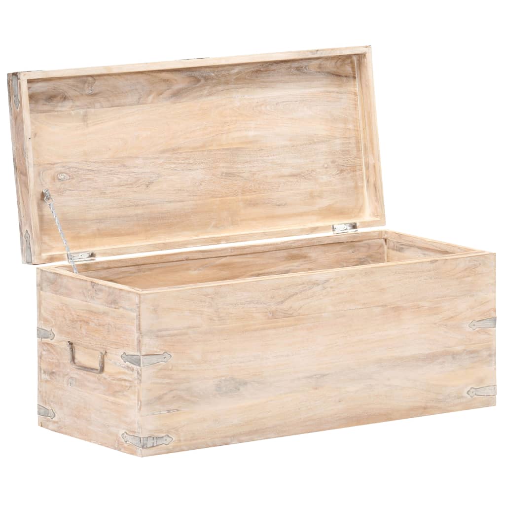 vidaXL Chest 35.4"x15.7"x15.7" Solid Acacia Wood