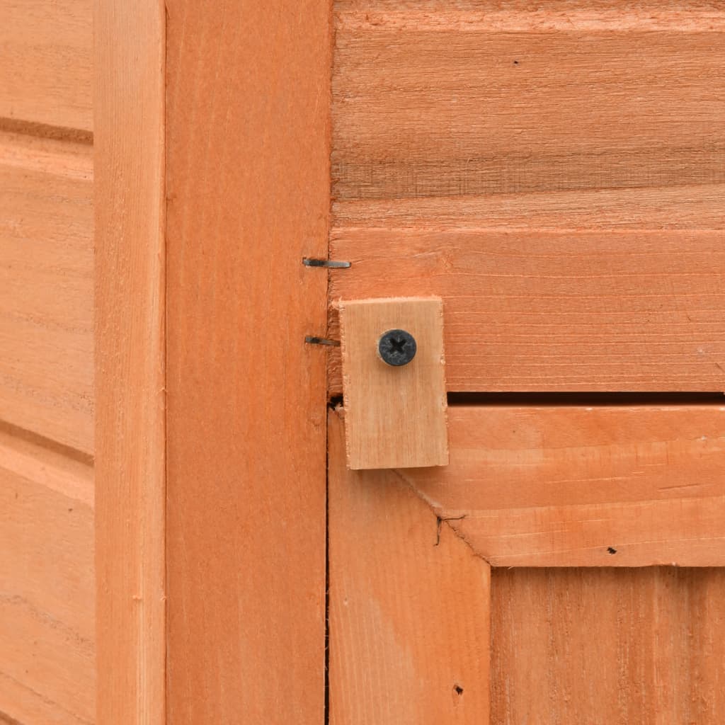 vidaXL Chicken Cage Solid Pine & Fir Wood 49.6"x46.1"x49.2"