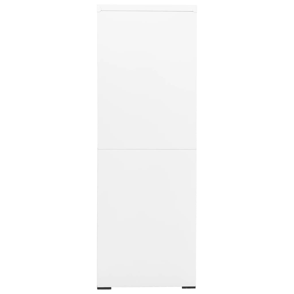 vidaXL Filing Cabinet White 35.4"x18.1"x52.8" Steel