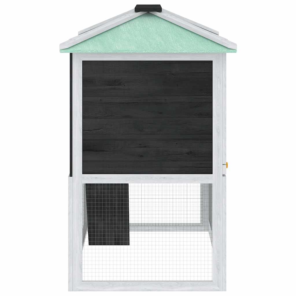 vidaXL Animal Rabbit Cage Double Floor Wood