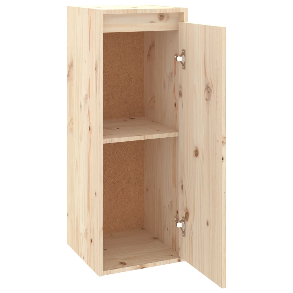 vidaXL Wall Cabinets 2 pcs 11.8"x11.8"x31.5" Solid Wood Pine