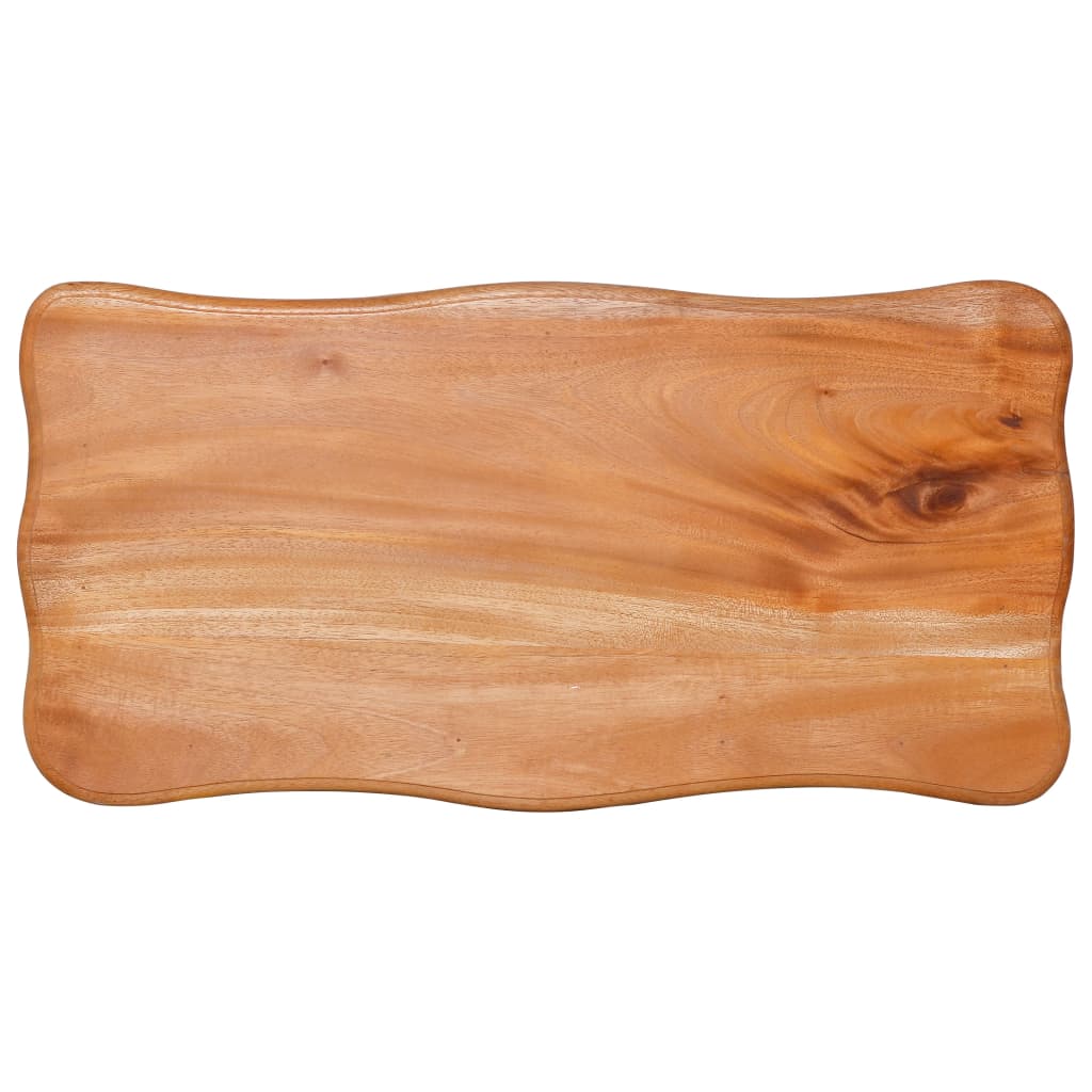 vidaXL Side Table 23.6"x11.8"x23.6" Solid Mahogany Wood