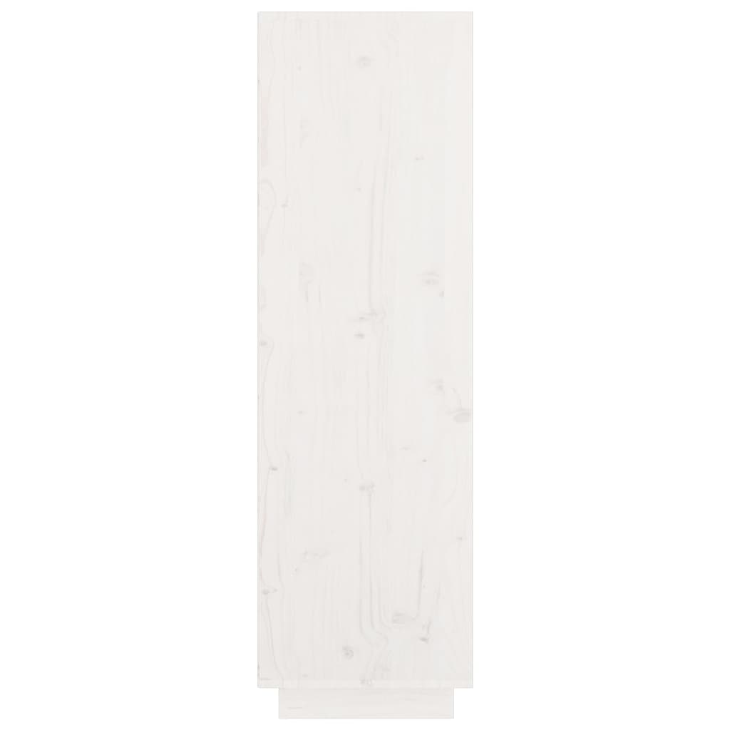vidaXL Highboard White 29.1"x13.8"x46.1" Solid Wood Pine