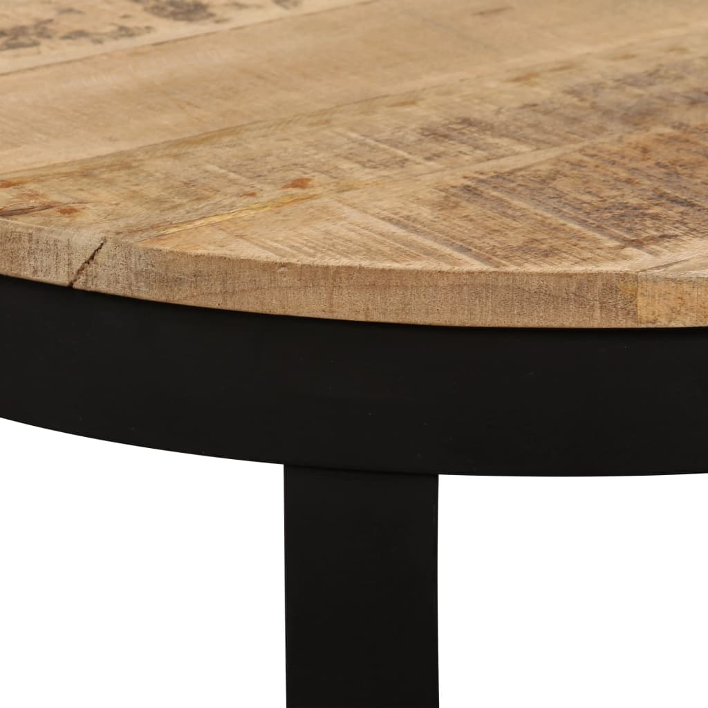 vidaXL Side Table Solid Rough Mango Wood 23.6"x15.7"
