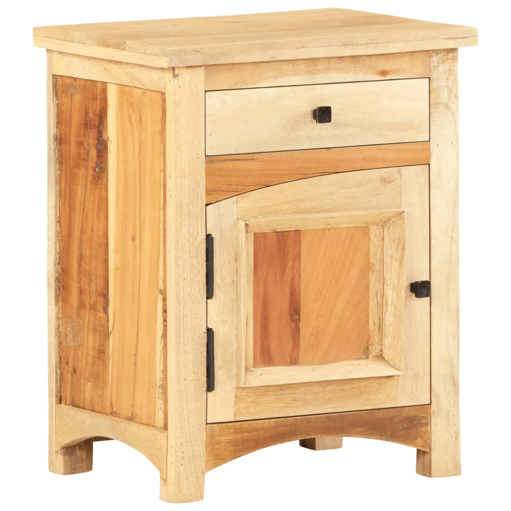 vidaXL Bedside Cabinet 15.8"x11.8"x19.7" Solid Reclaimed Wood