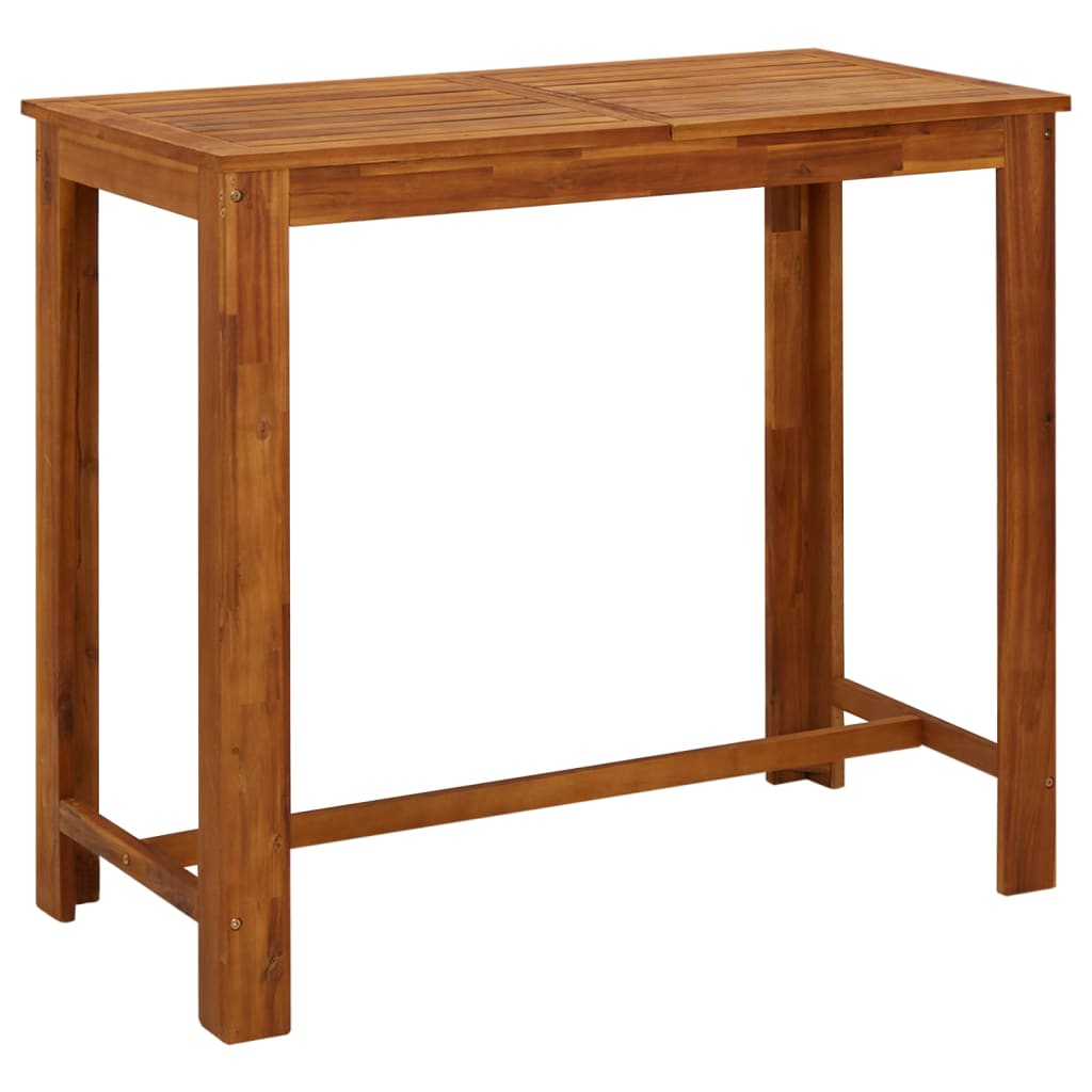 vidaXL Bar Table Solid Acacia Wood 47.2"x23.6"x41.3"