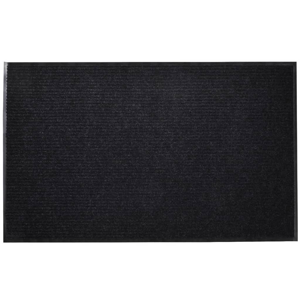Black PVC Door Mat 47" x  71"