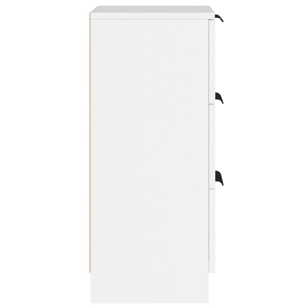 vidaXL Sideboard White 11.8"x11.8"x27.6" Engineered Wood