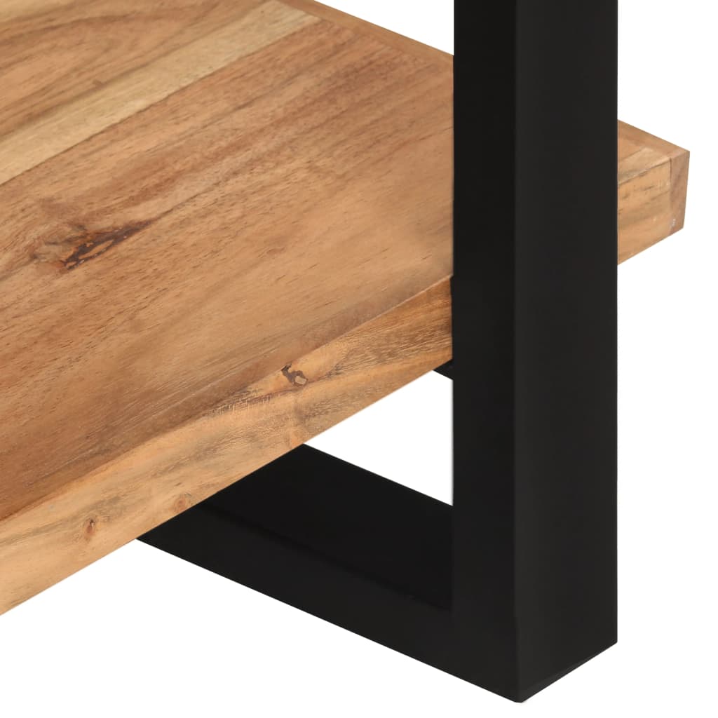 vidaXL Sideboard with 3 Shelves 47.2"x15.7"x29.5" Solid Acacia Wood