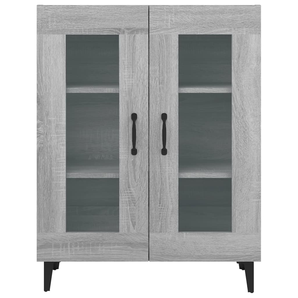 vidaXL Sideboard Gray Sonoma 27.4"x13.4"x35.4" Engineered Wood