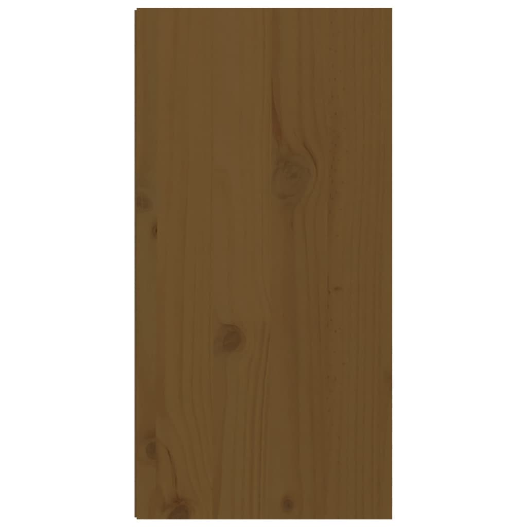 vidaXL Wall Cabinet Honey Brown 11.8"x11.8"x23.6" Solid Wood Pine