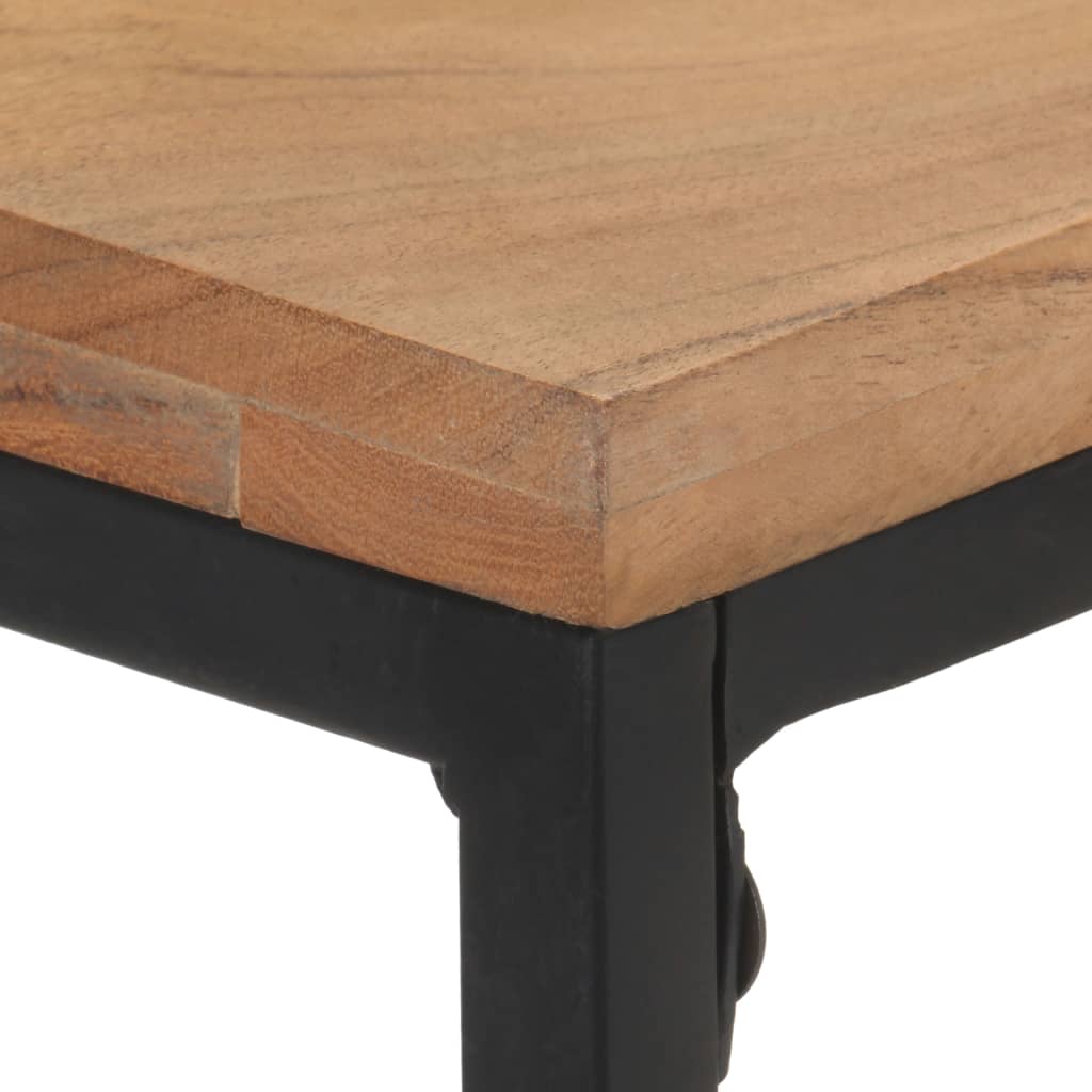 vidaXL Console Table 43.3"x13.8"x29.5" Solid Acacia Wood
