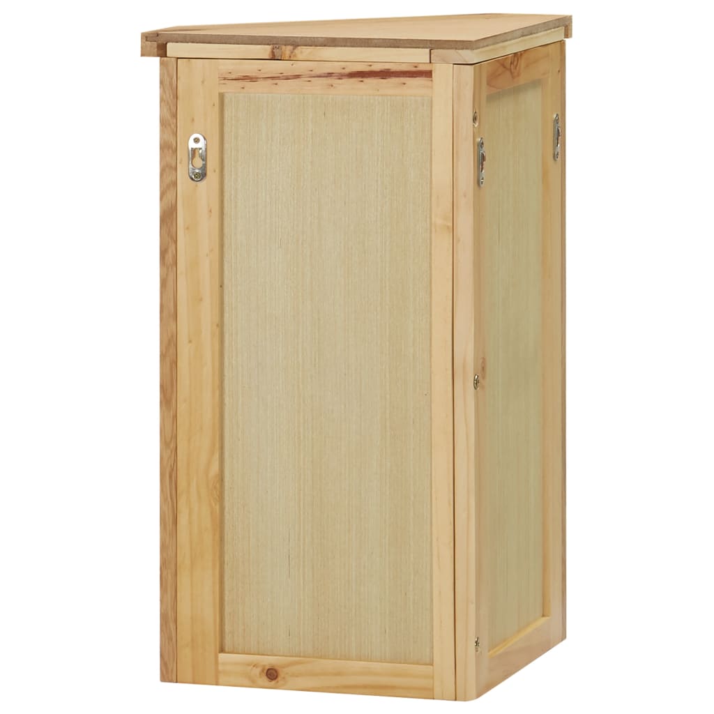 vidaXL Wall-mounted Corner Cabinet 17.7"x11"x23.6" Solid Oak Wood