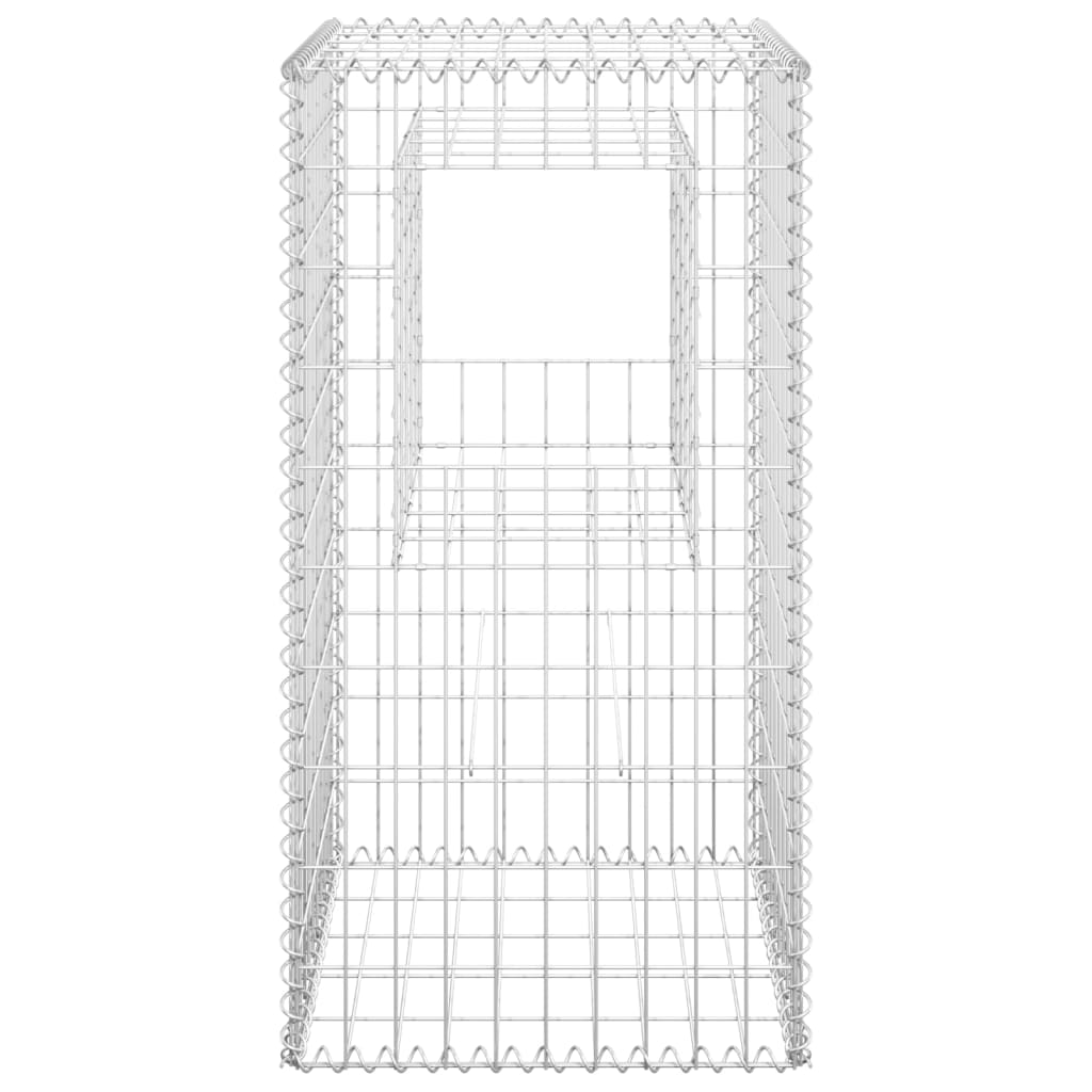 vidaXL Gabion Basket Posts 2 pcs 19.7"x19.7"x39.4" Iron