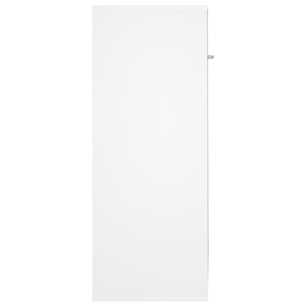 vidaXL Sideboard White 23.6"x11.8"x29.5" Engineered Wood