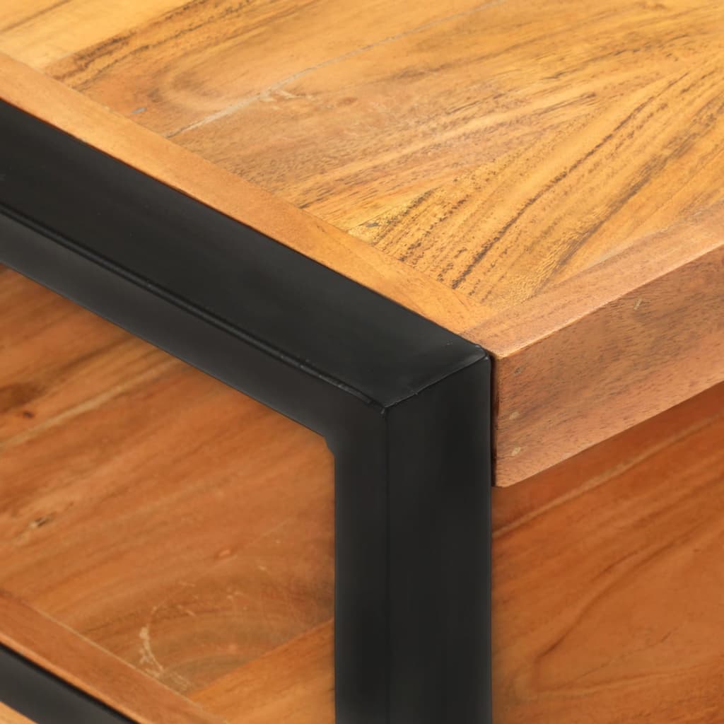 vidaXL Coffee Table 47.2"x23.6"x15.7" Solid Acacia Wood