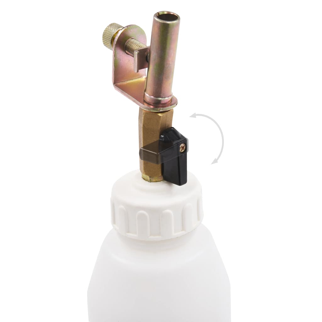 vidaXL Pneumatic Brake Bleeder Extractor Pump with Filler Bottle 0.92 gal