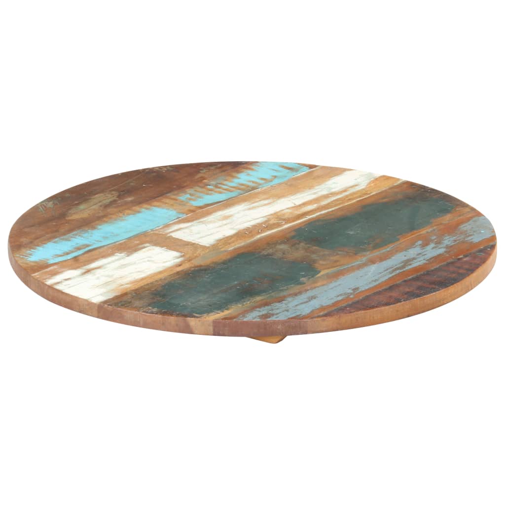 vidaXL Table Top Ø31.5"x(0.98"-1.06") Solid Reclaimed Wood