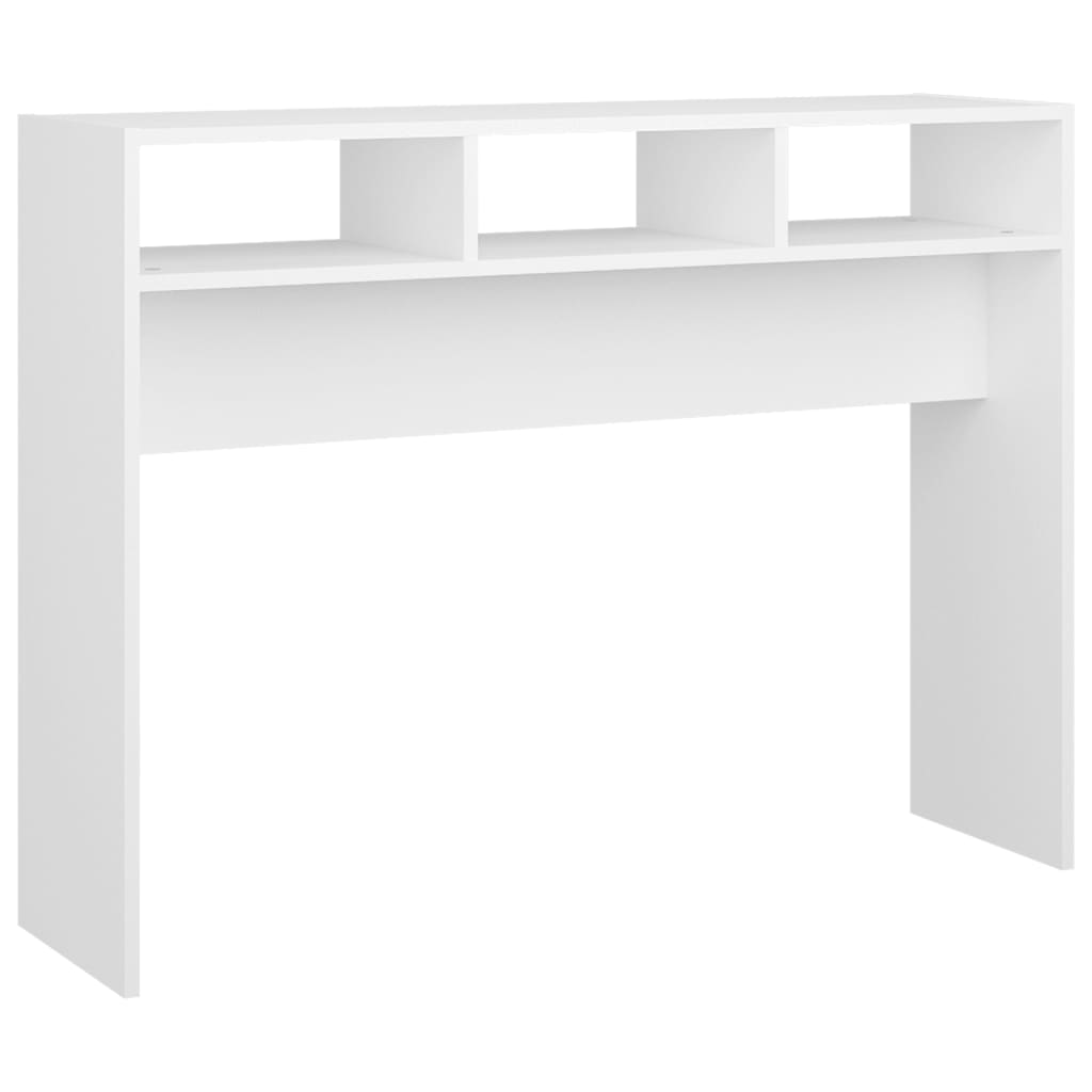 vidaXL Console Table White 41.3"x11.8"x31.5" Engineered Wood
