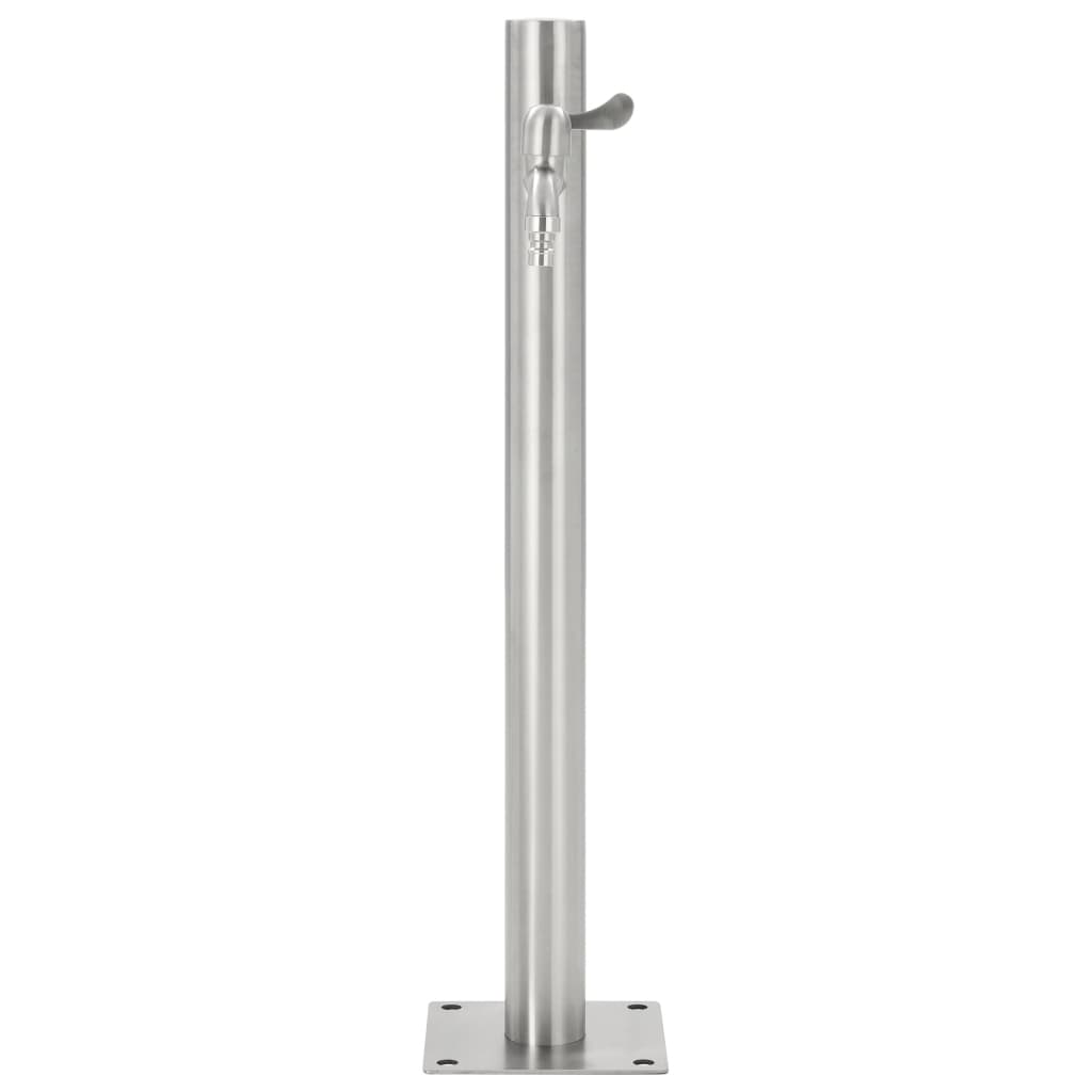 vidaXL Garden Water Column Stainless Steel Round 25.5"
