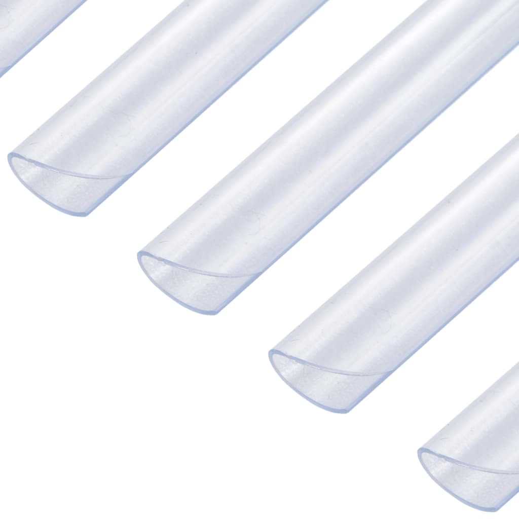 vidaXL 100 pcs Fence Strip Clips PVC Transparent