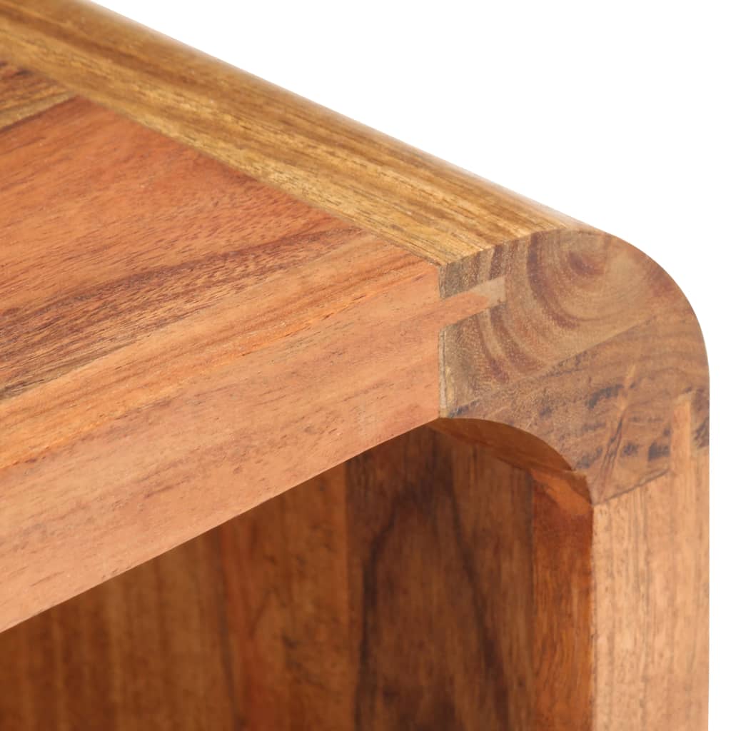 vidaXL Bedside Table 15.7"x11.8"x23.6" Solid Acacia Wood Honey Finish