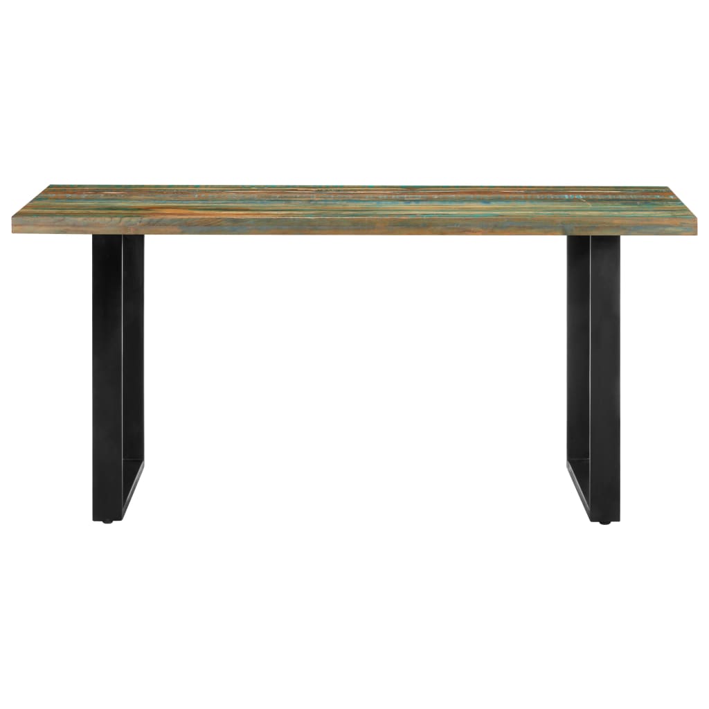 vidaXL Dining Table 63"x31.5"x29.5" Solid Reclaimed Wood