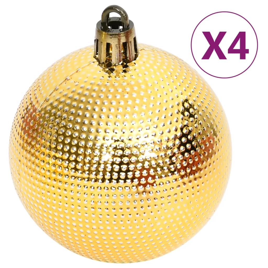 vidaXL 108 Piece Christmas Bauble Set Gold and Red
