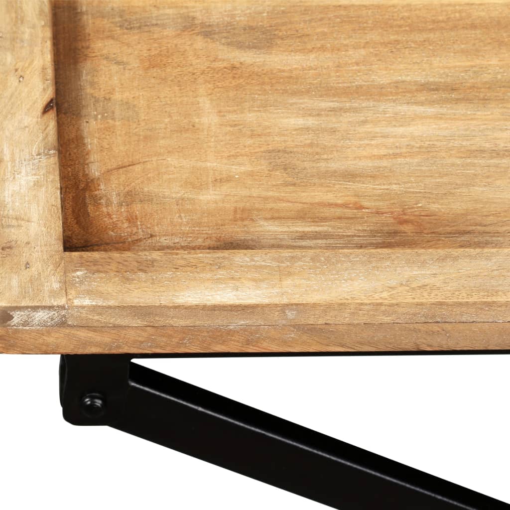 vidaXL Console Table Solid Mango Wood 51.2"x15.7"x31.5"
