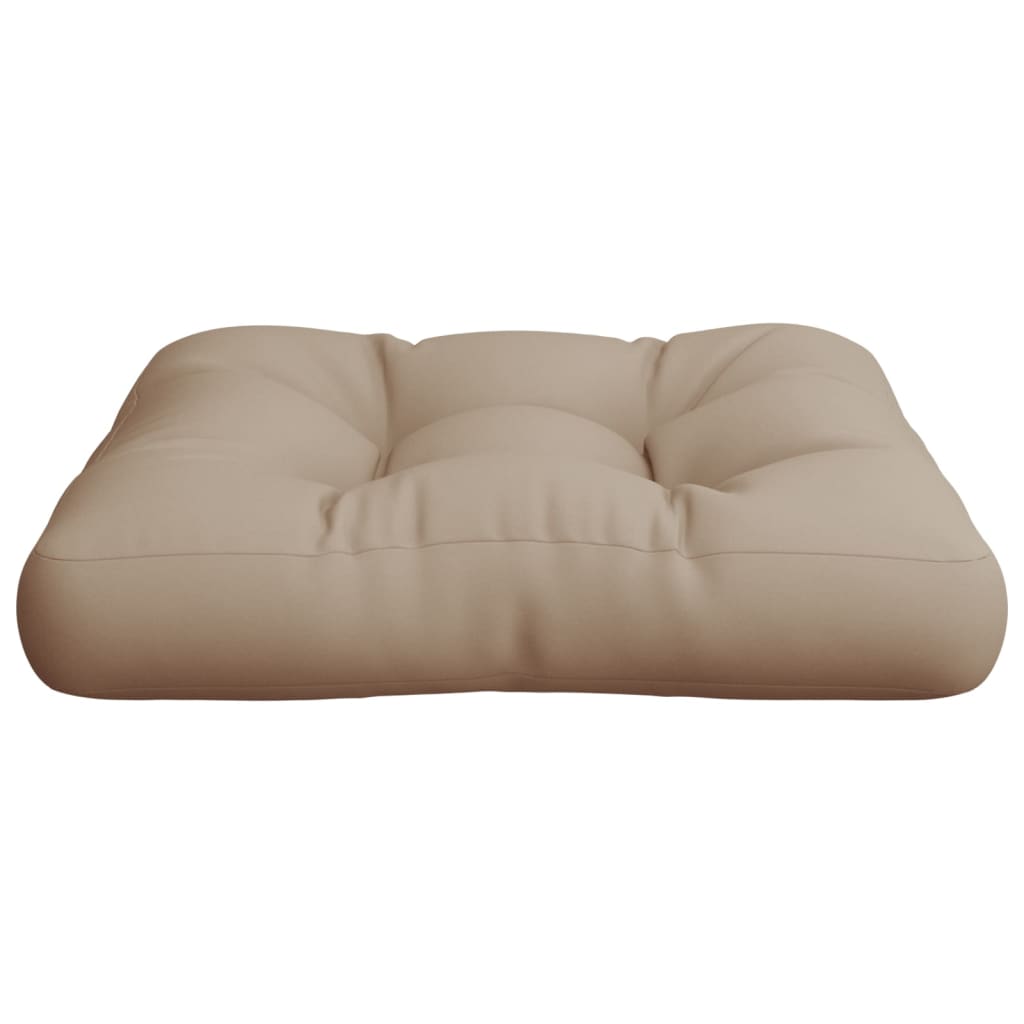 vidaXL Pallet Cushion Taupe 22.8"x22.8"x3.9" Fabric