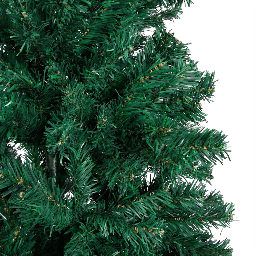vidaXL Artificial Pre-lit Christmas Tree with Thick Branches Green 59.1"