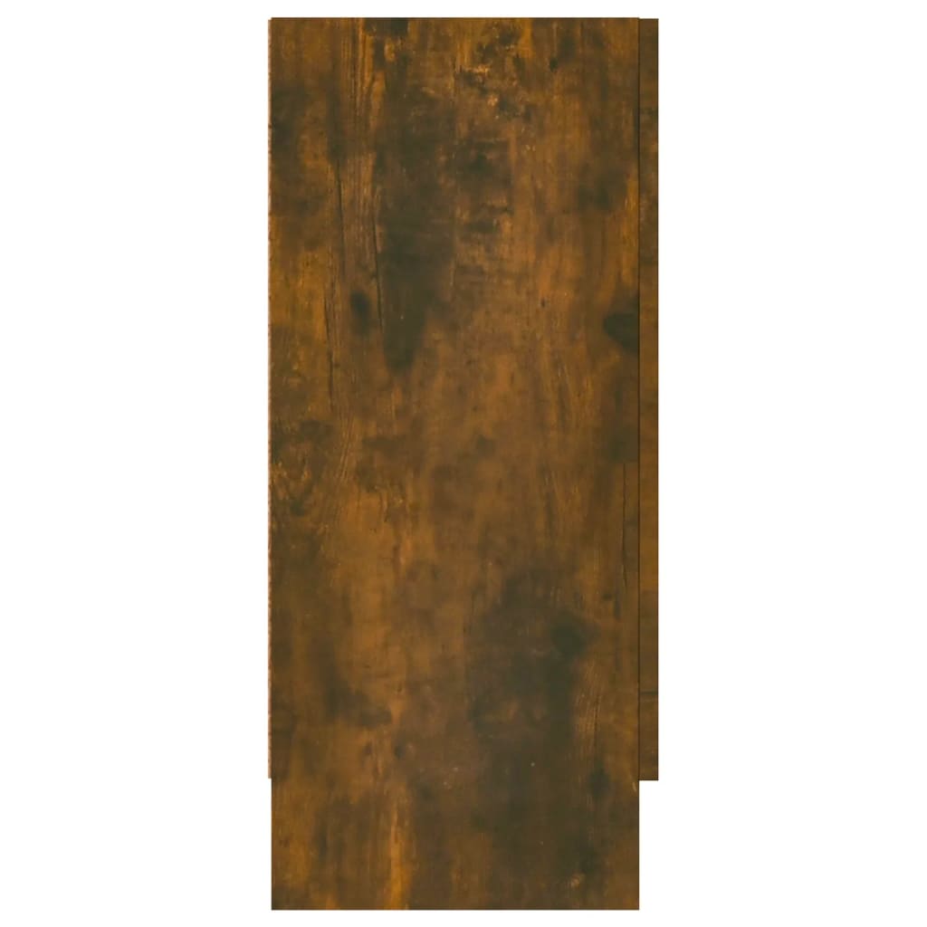 vidaXL Sideboard Smoked Oak 47.2"x12"x27.6" Engineered Wood