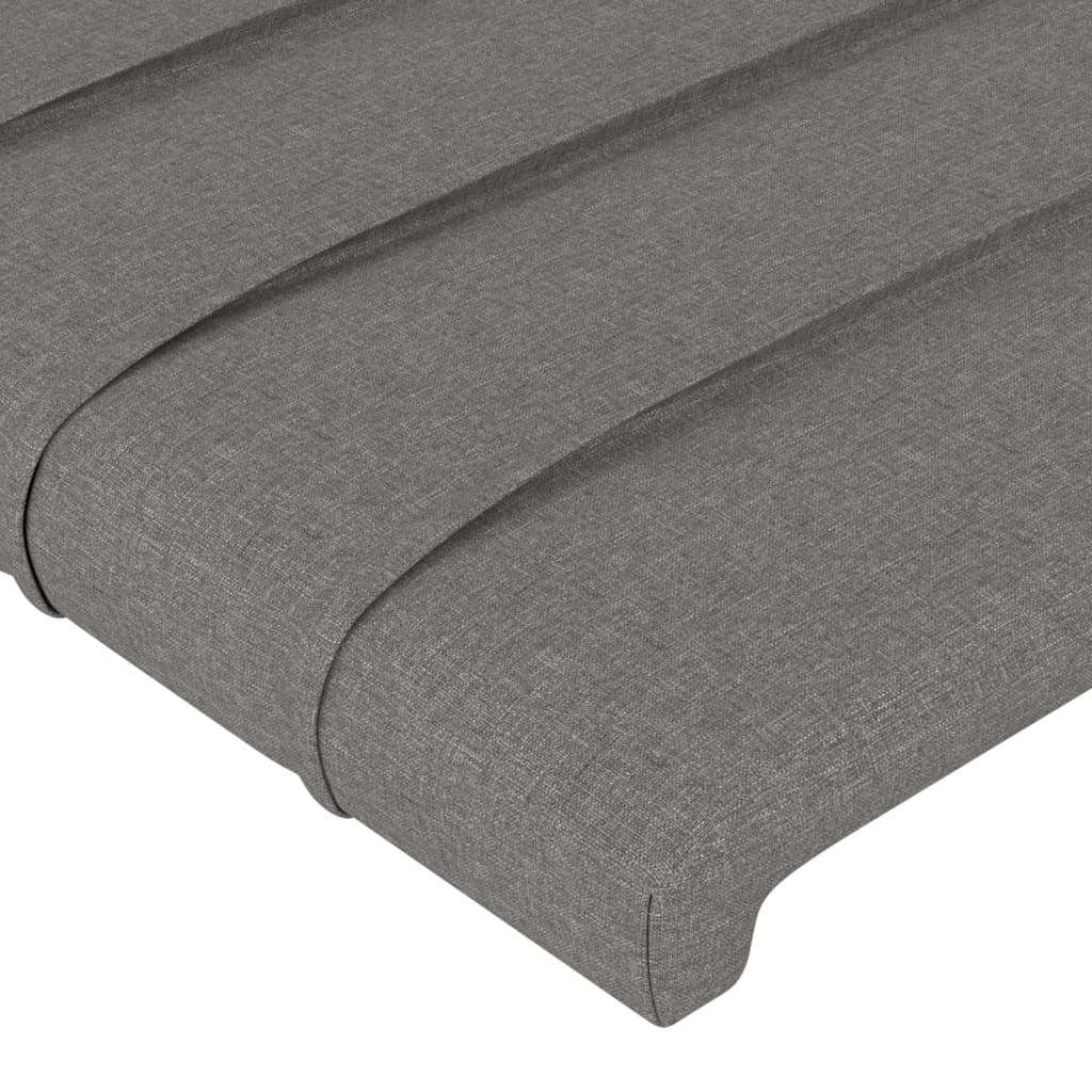 vidaXL Headboard Dark Gray 39.4"x2"x30.7"/34.6" Fabric