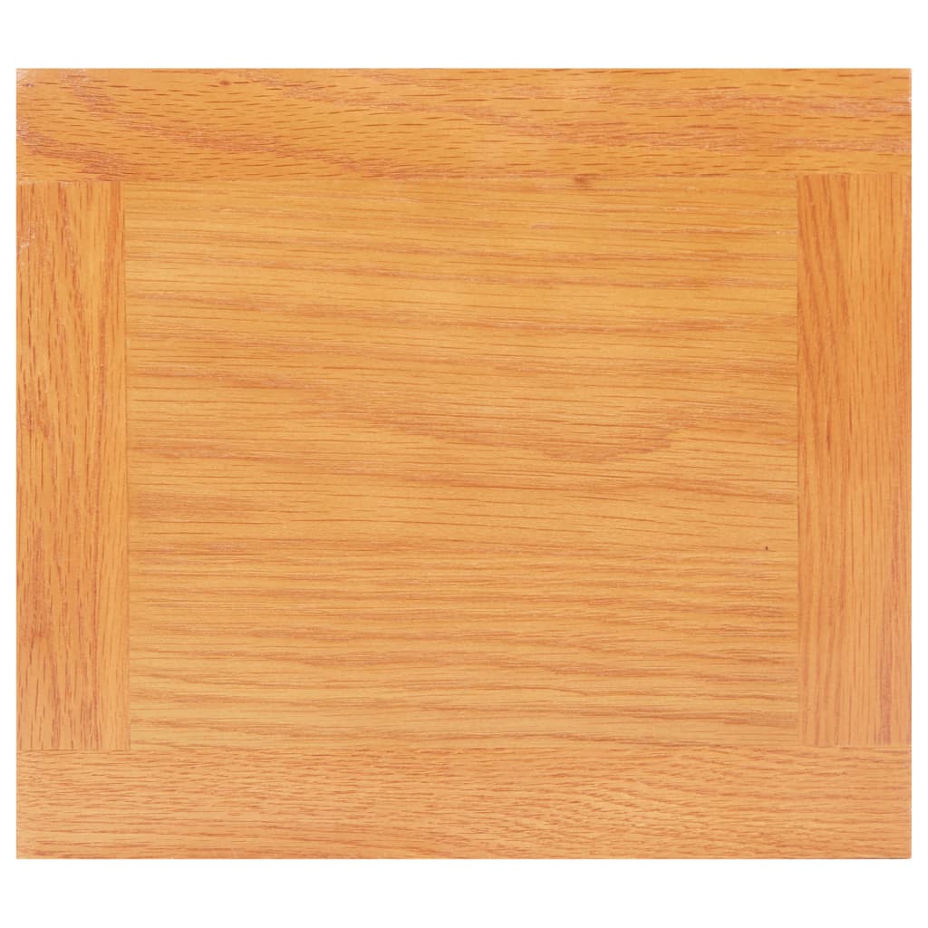 vidaXL Side Table 10.6"x9.4"x21.7" Solid Oak Wood