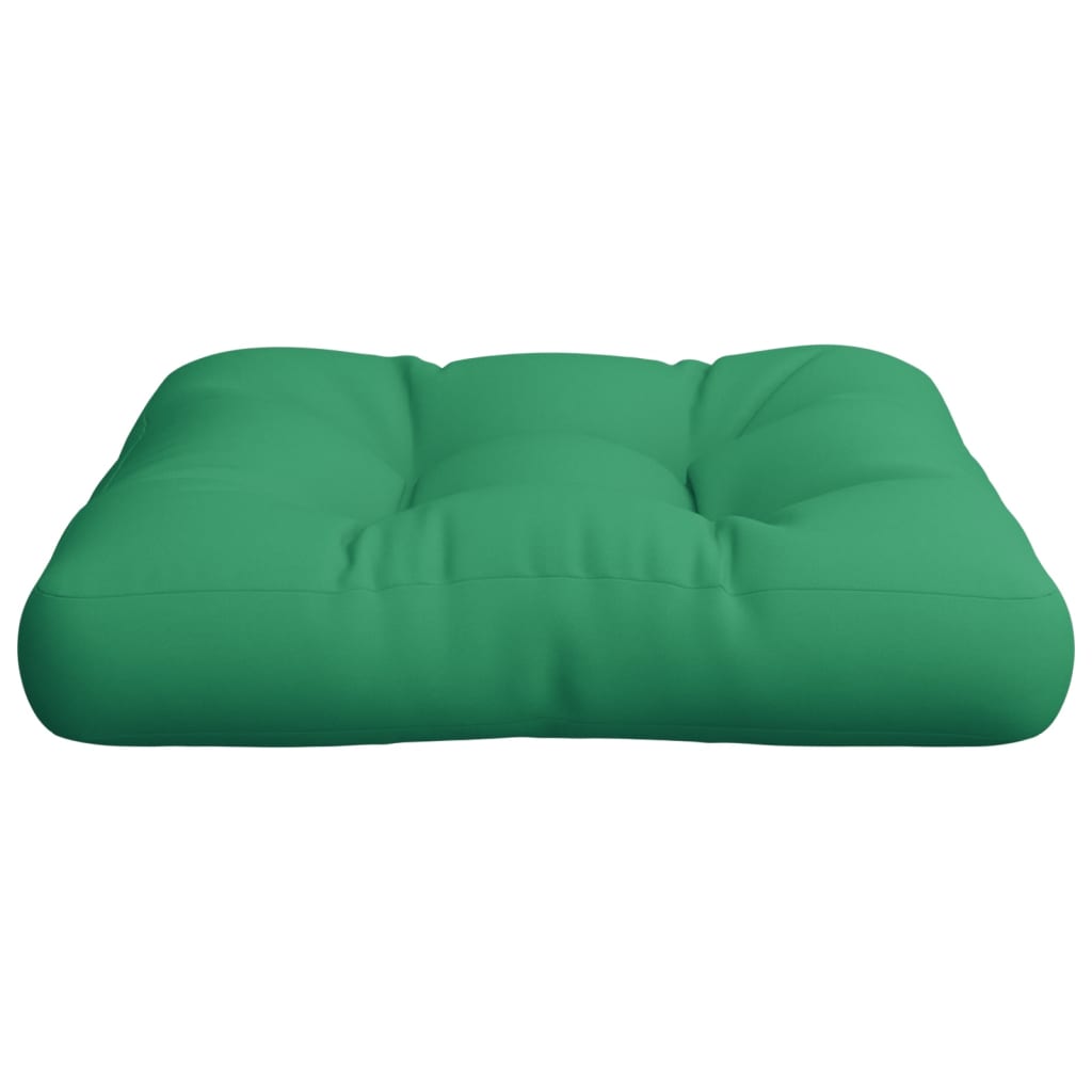 vidaXL Pallet Cushion Green 23.6"x23.6"x4.7" Fabric