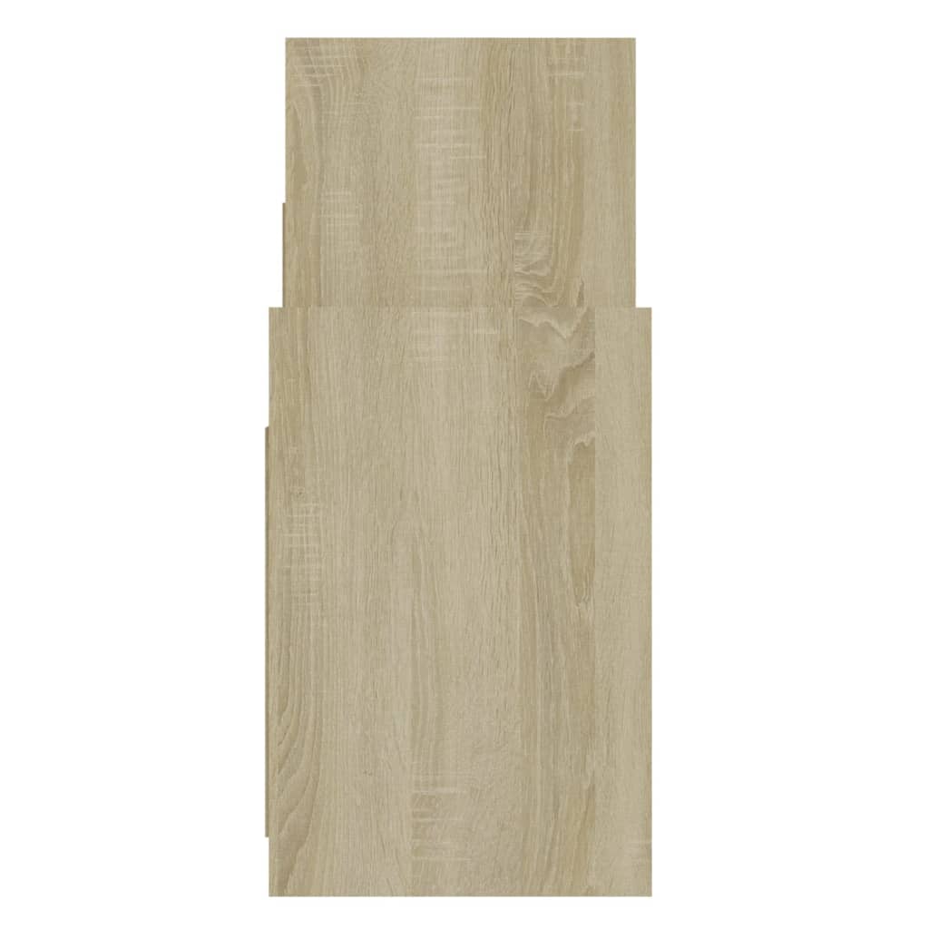 vidaXL Side Cabinet Sonoma Oak 23.6"x10.2"x23.6" Engineered Wood