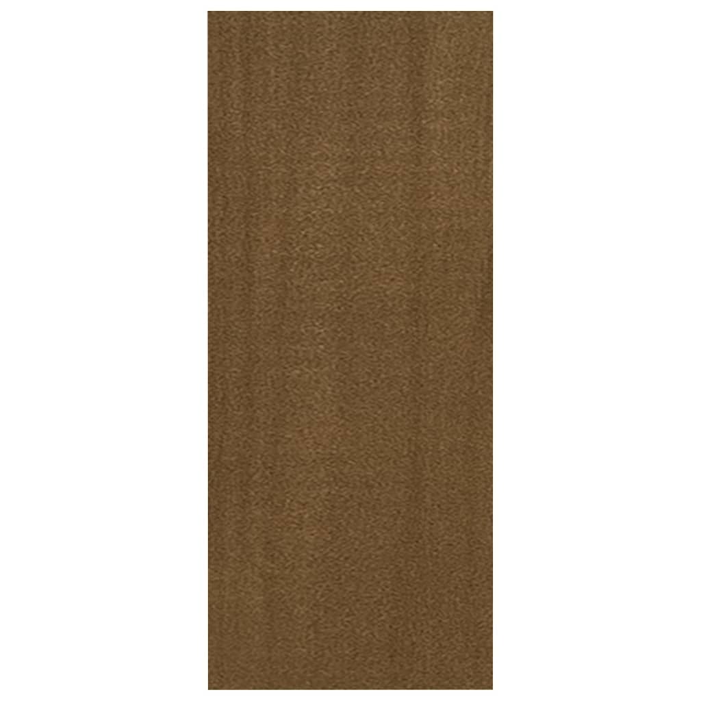 vidaXL Book Cabinet Honey Brown 15.7"x11.8"x28.1" Solid Wood Pine